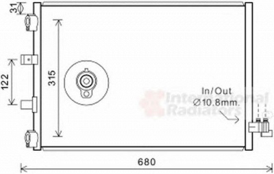 VAN WEZEL 18005487 -  Конденсатор, кондиционер
